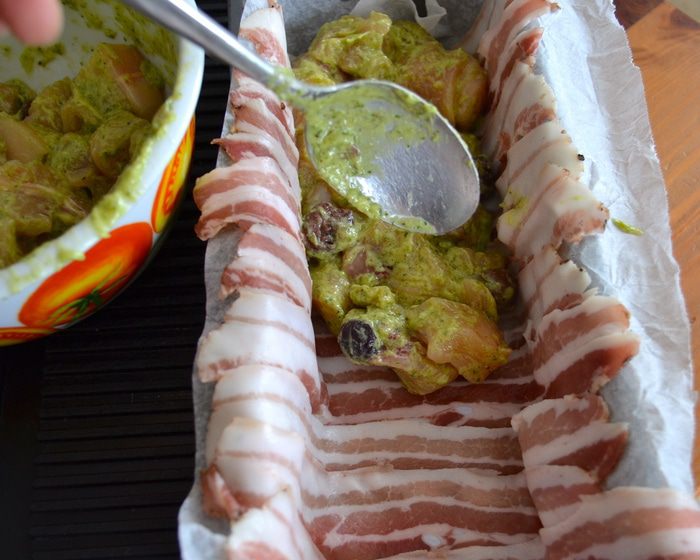 Террин из курицы с песто