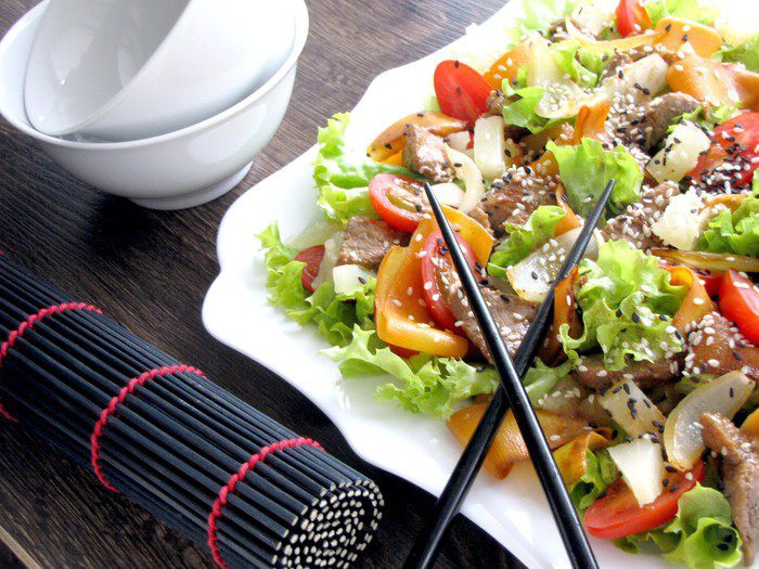 Салат со свининой &amp;quot;Терияки&amp;quot;