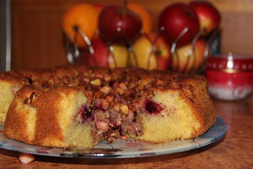 Яблочно-клюквенный пирог