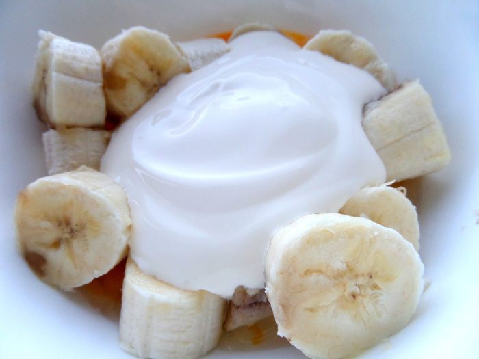 Банановый пирог на песочной основе