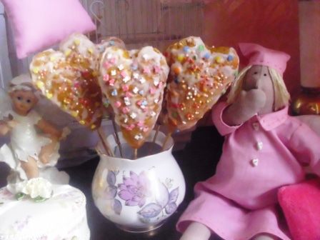 Морковные сердечки в стиле Тильда