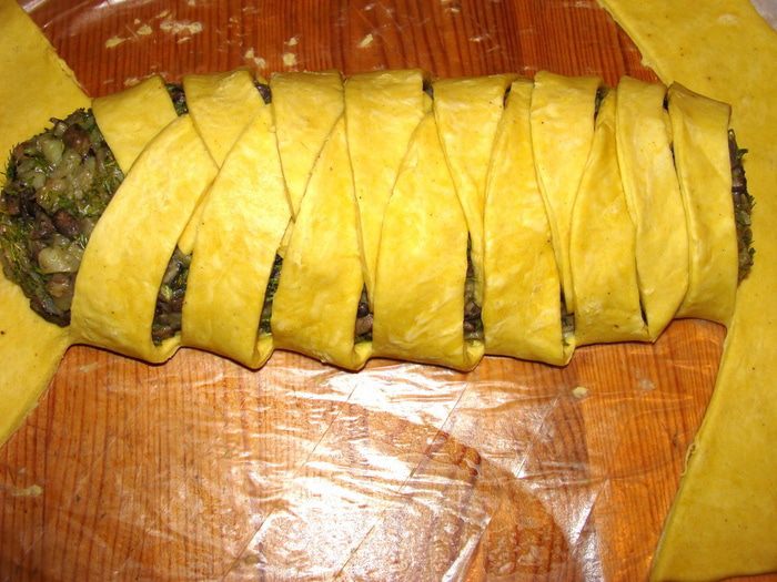 Кулебяка с картофелем и лесными грибами &amp;quot;Крокоша&amp;quot;