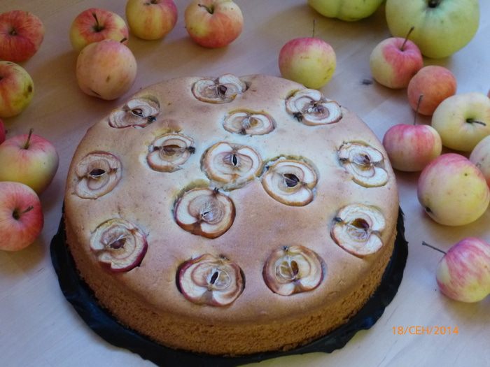 Пирог из дачных яблочек