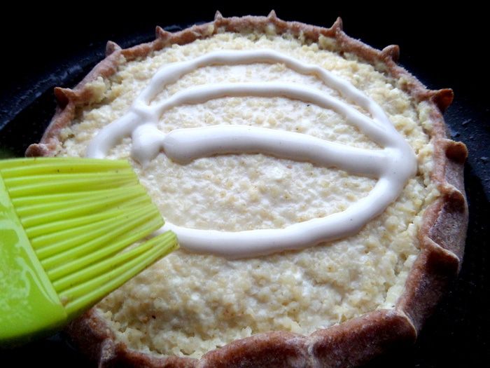 Деревенская галета с пшеном и творогом