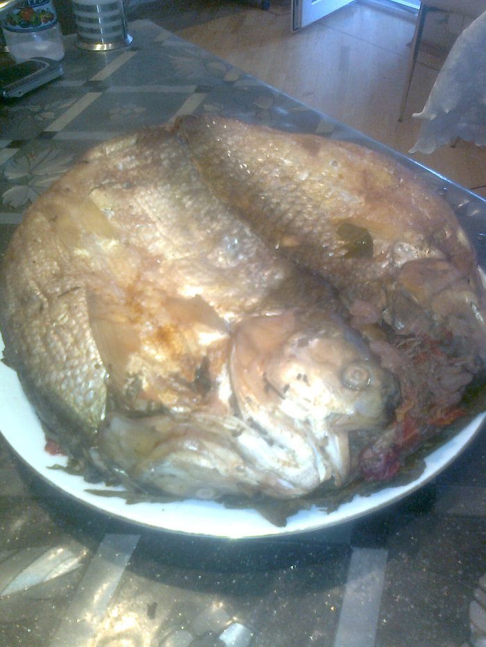 Долма из копчёной рыбы