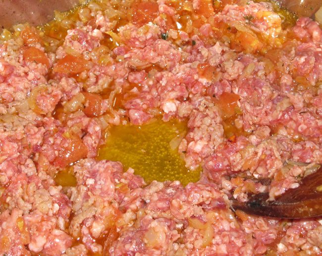 Лазанья в рулетиках