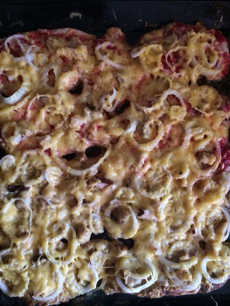 Запеченное куриное филе с грибами и хреном