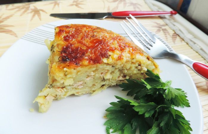 Картофельная запеканка на скорую руку