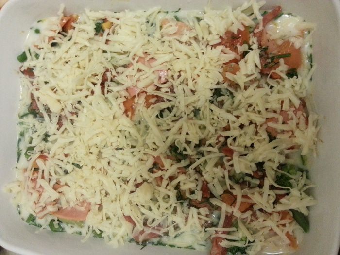 Фриттата из замороженных овощей