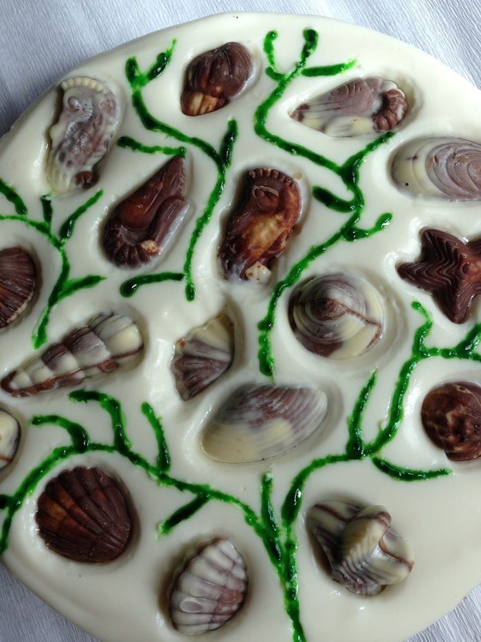 Творожный чизкейк без выпечки &amp;quot;Морское царство&amp;quot;