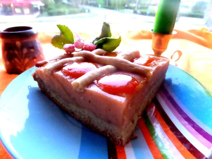 Банановый пирог на песочной основе