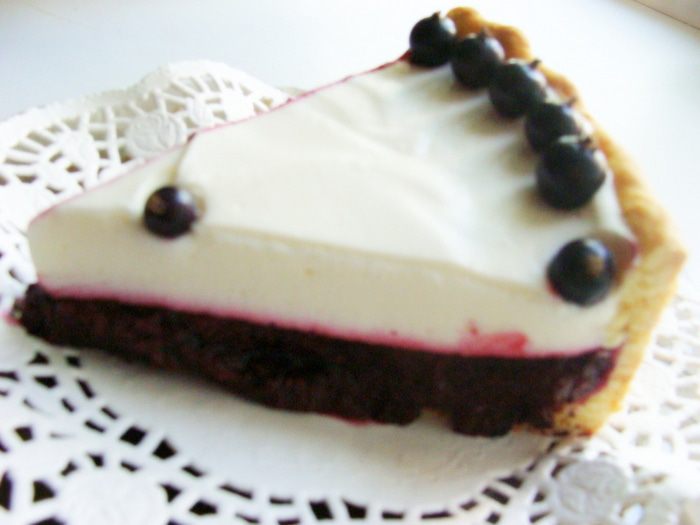 Чизкейк со смородиной, маскарпоне и апельсиновым тестом