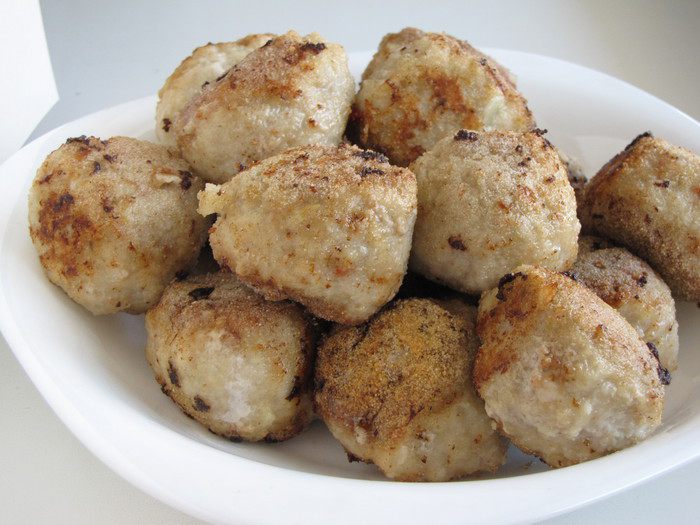 Мясные шарики в томатно-апельсиновом соусе с гарниром