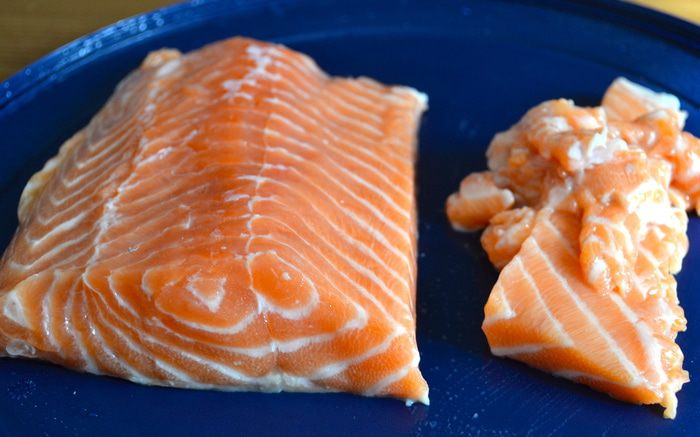 Семга в грибной корочке