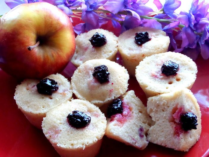 Кексы с яблоками за 3 минуты