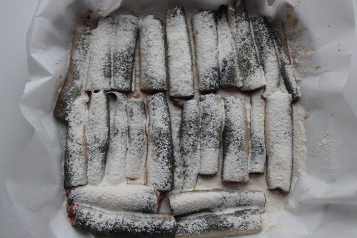 Жареная минога в маринаде