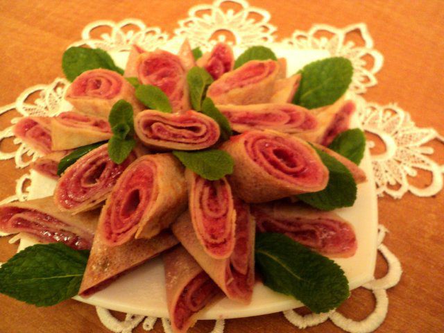 Блинчики с ягодным суфле.