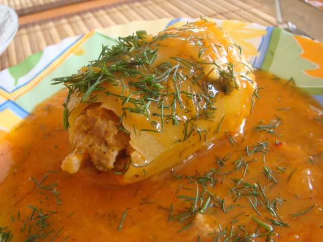 Картофель фаршированный