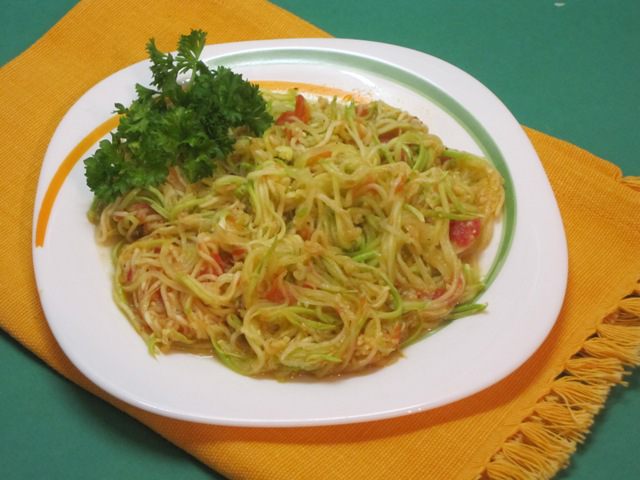 Спагетти из кабачков