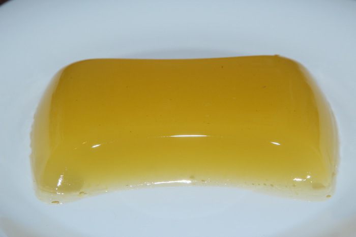 Творожно-яблочный мусс с апельсиновым желе