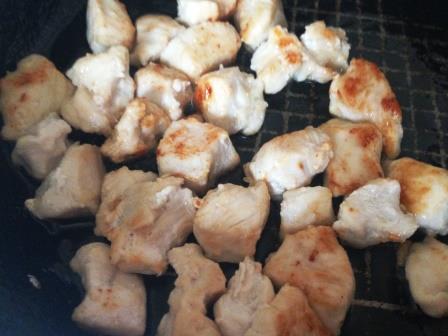 Макароны с грибами и курицей