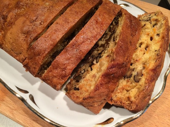 Тыквенный кекс с грецкими орехами