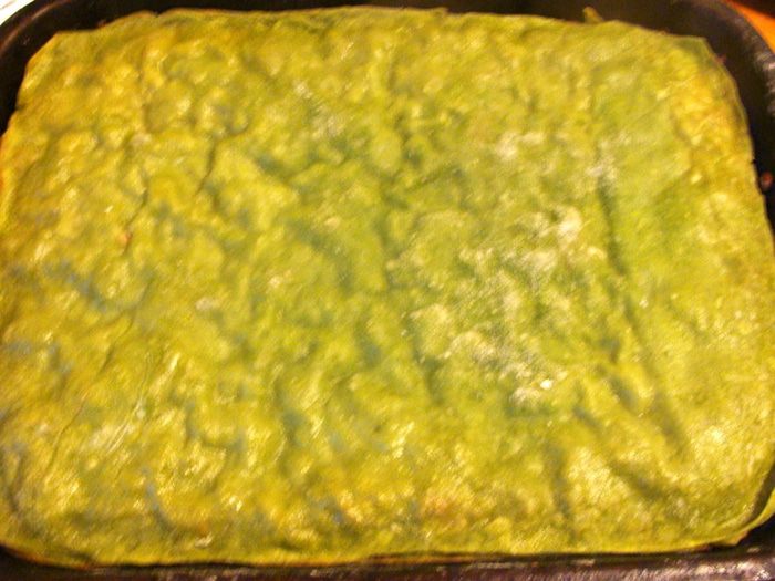 Домашняя зеленая лазанья 