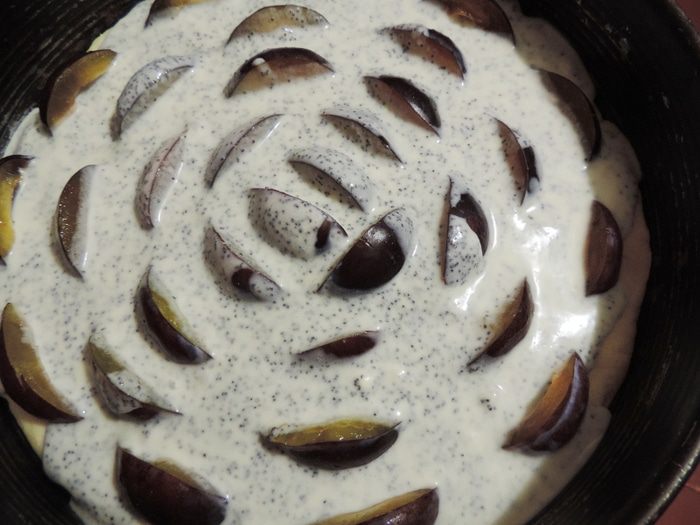 Сливовый пирог с маковой заливкой &amp;quot;Искушение&amp;quot;
