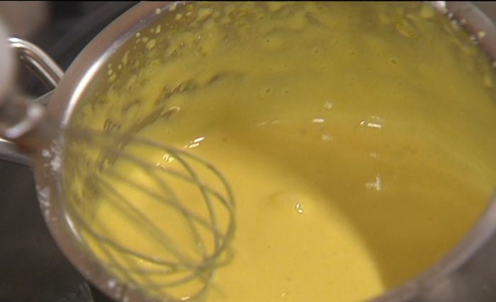 Миндальный фондан с белым шоколадом 