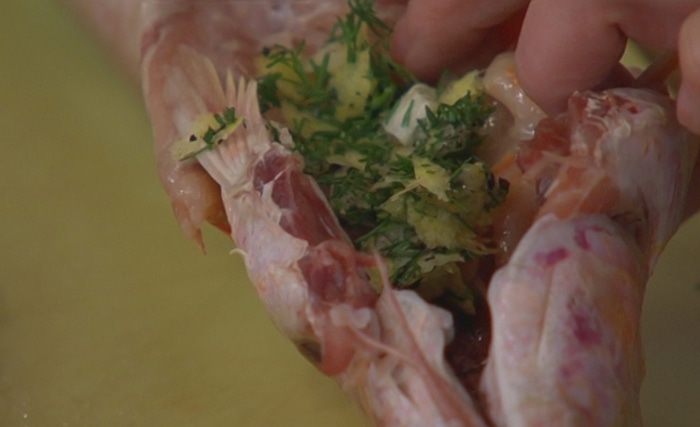 Красноперка по-лигурийски 