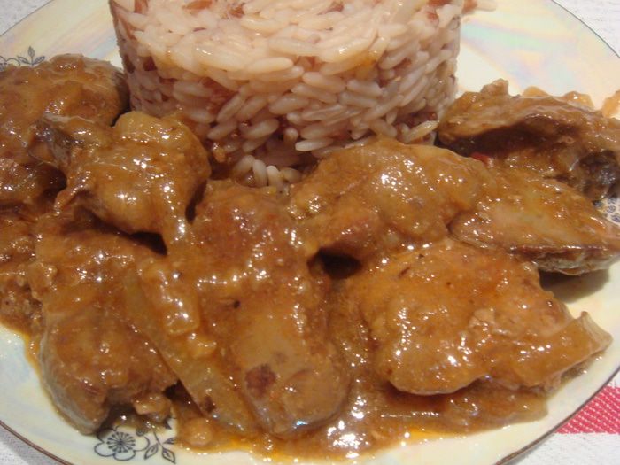Куриная печень в пикантном соусе