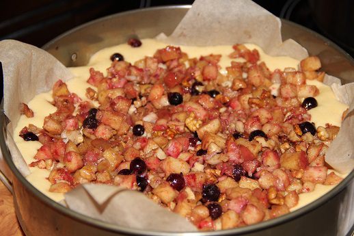 Яблочно-клюквенный пирог