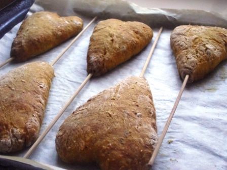 Морковные сердечки в стиле Тильда