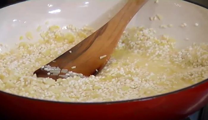 Ризотто с раковыми шейками