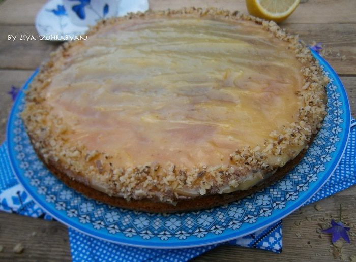 Кабачково-морковный пирог с лимонным кремом