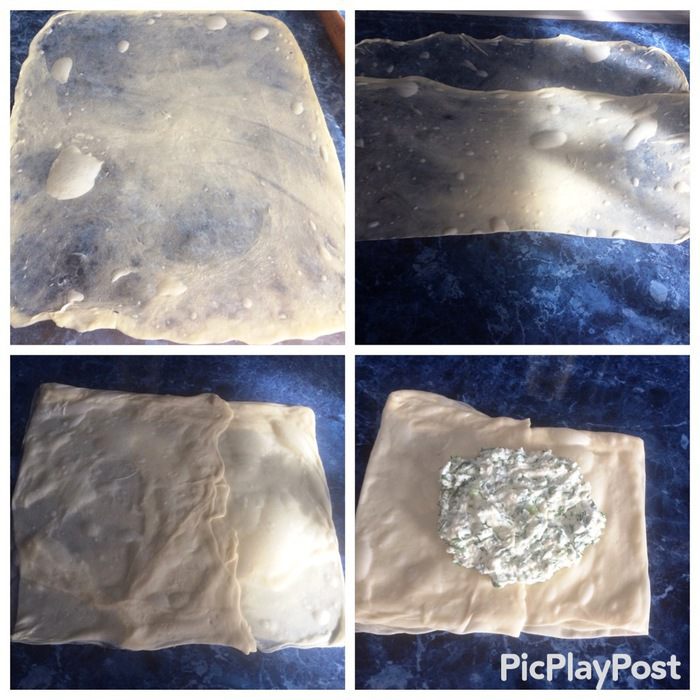 Плацинды с творогом и яблоком