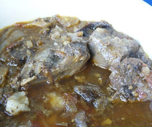 Нежная баранина в красном вине