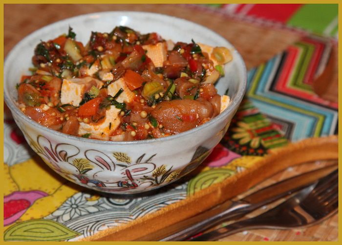 Овощное рагу с тофу (постное меню)