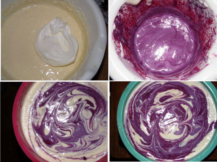 Творожное суфле с черникой