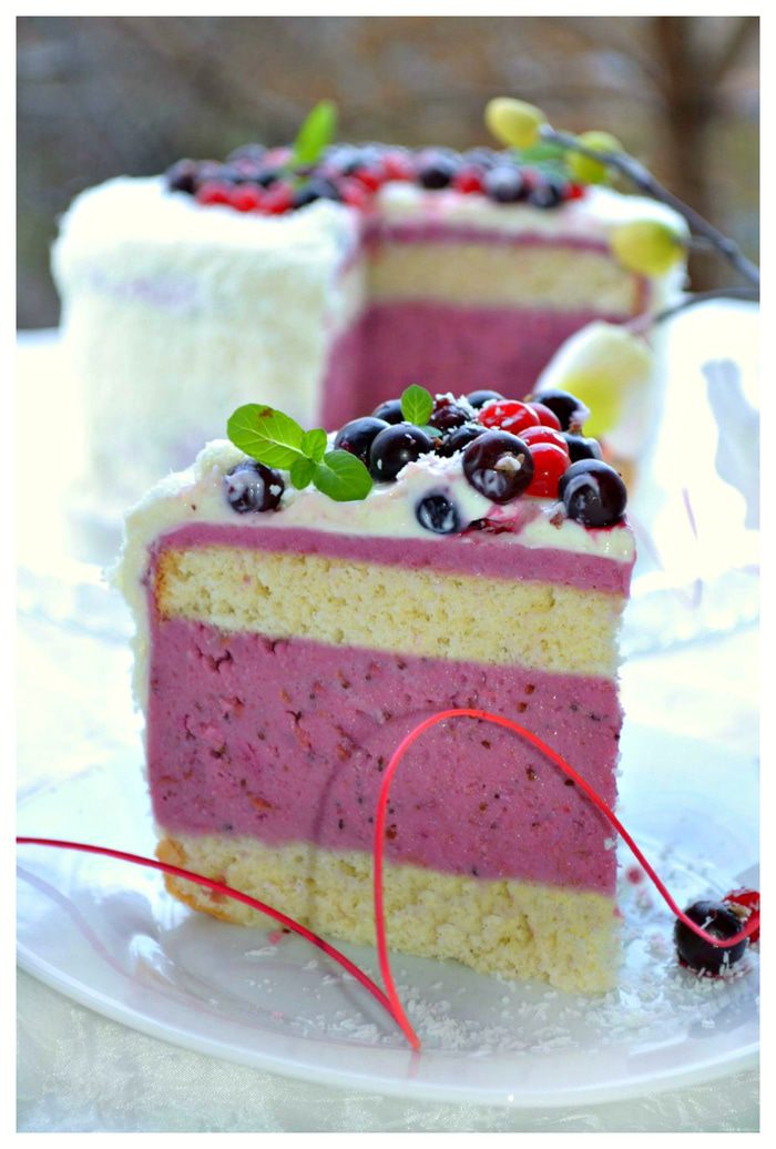 Бисквитно-муссовый торт &amp;quot;Дыхание весны&amp;quot;