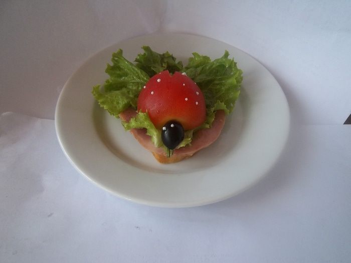 Бутерброд &amp;quot;Божья коровка&amp;quot;