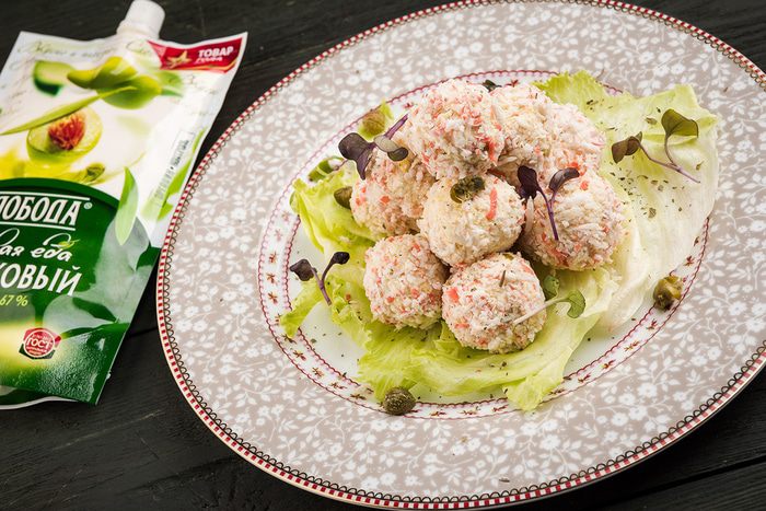 Салат-закуска «Елочные шарики»