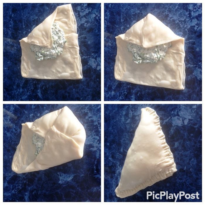 Плацинды с творогом и яблоком