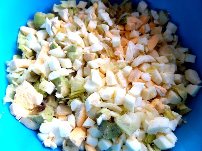 Cалат с красной рыбкой