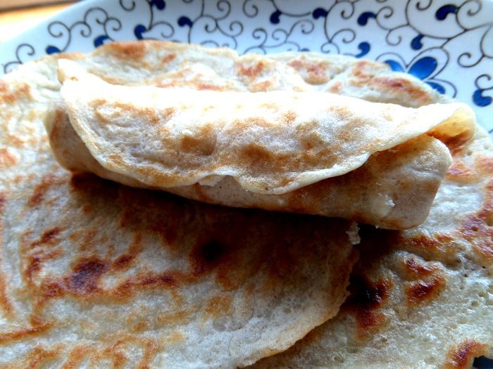 Творожные блинные трубочки