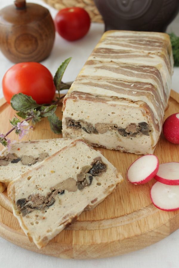 Террин куриный с печенью и грибами