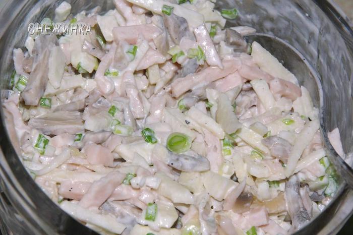 Салат «Пьяная ветчина»