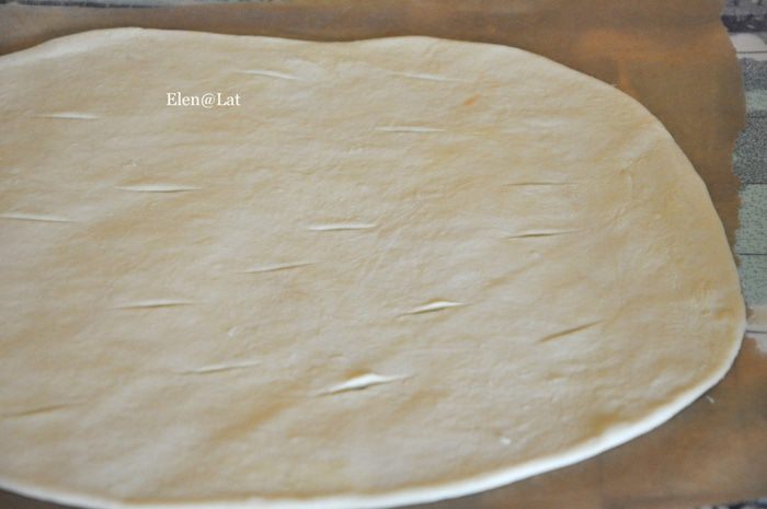 Польский пирог с малиной