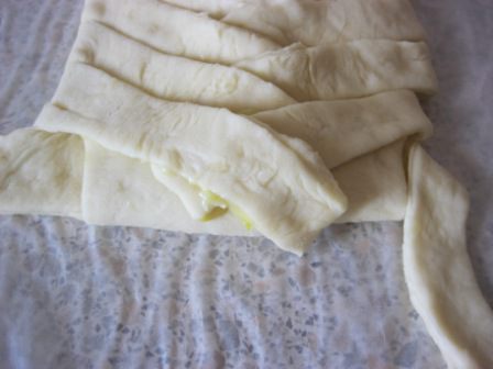 Пирог-косичка со сливочно-лимонной начинкой