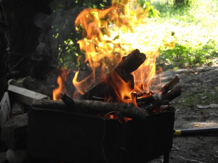 Люля-Кебаб с маринованным луком и соусом